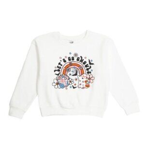 NWT Pacific & CO Cotton Big Girls Ghouls Just Want to Have Fun White Sweatshirt